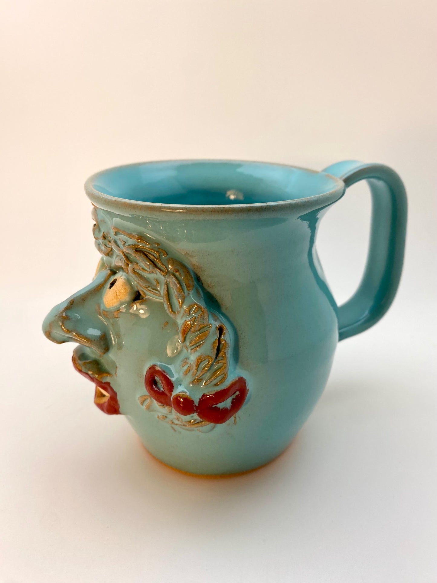 Teal Face Mug