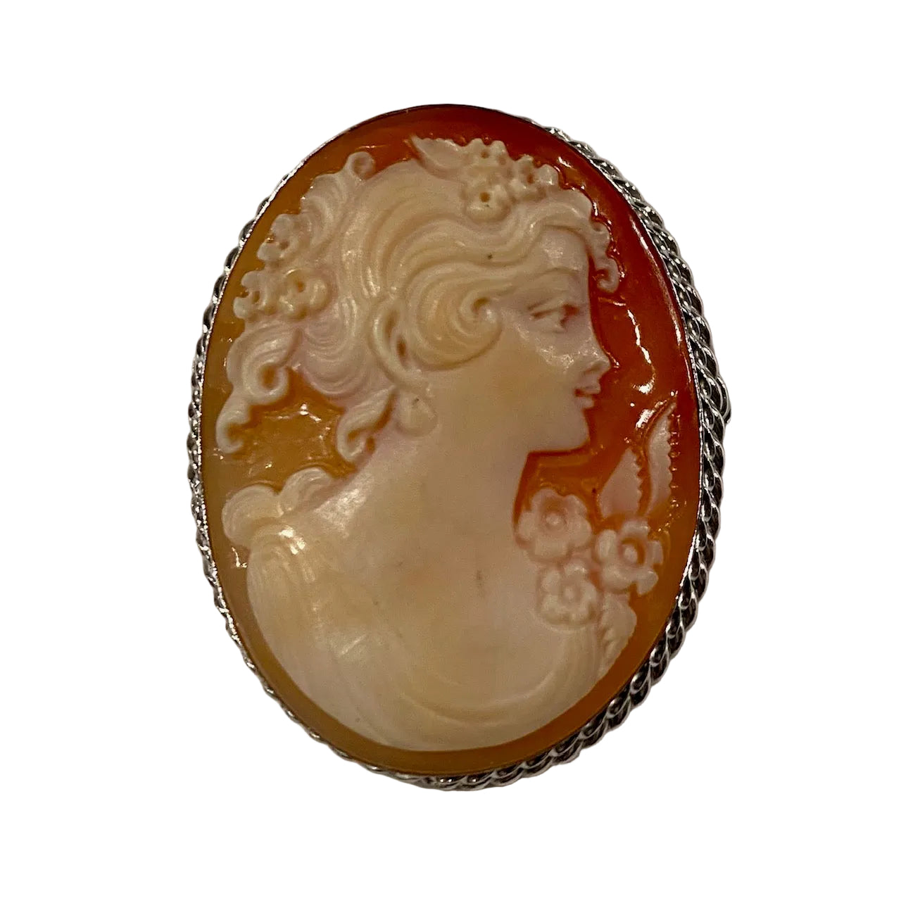 35mm Flora Cameo Brooch – NC History Museum Shop