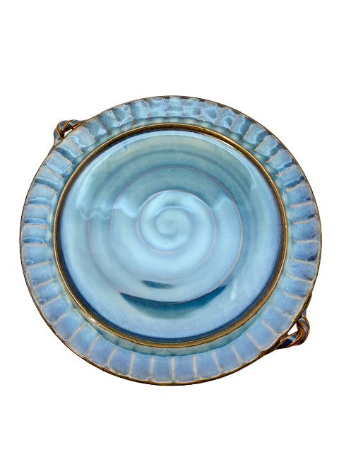 Large Blue Platter
