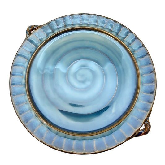 Large Blue Platter