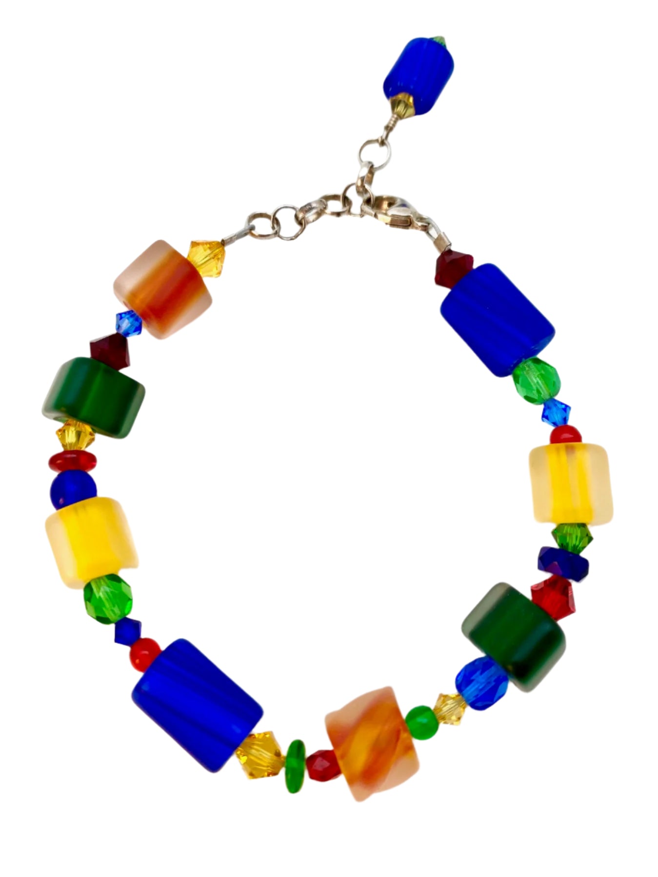 Multi-Color Glass Bead Bracelet by Lisa Oakley