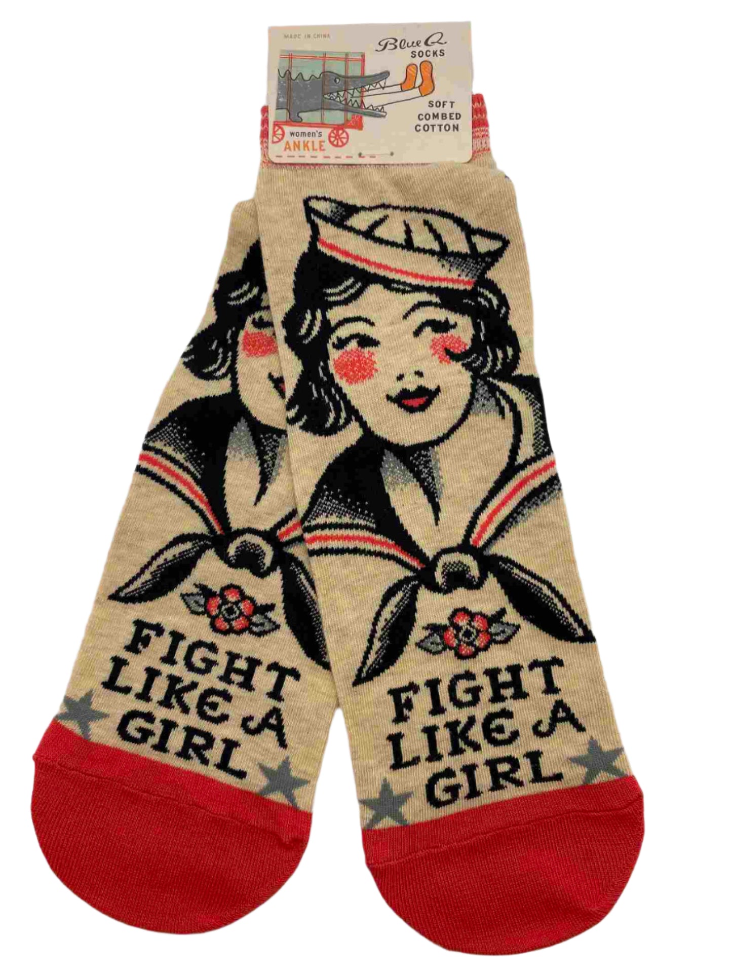Fight Like A Girl Ankle Socks