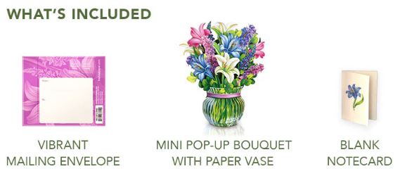 Mini Lilies & Lupines Pop-up Card