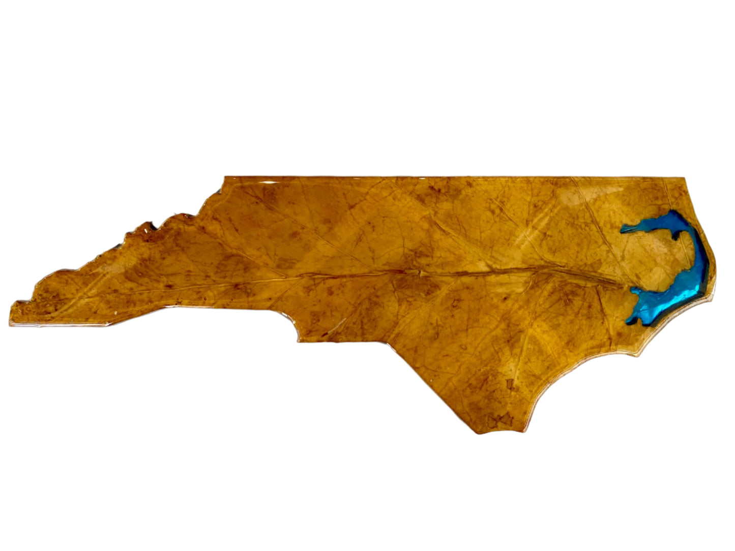 NC Outline Tobacco Leaf & Acrylic Tray