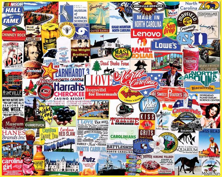 I Love North Carolina 1000 Piece Puzzle