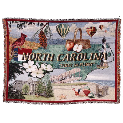 North Carolina Theme Throw