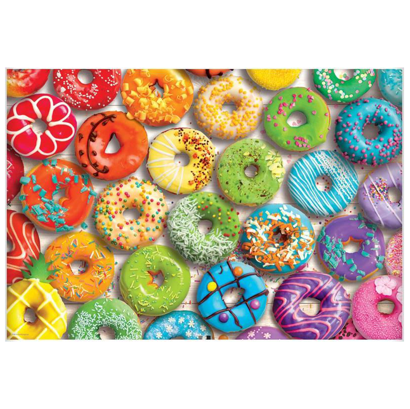 Donut Rainbow Shaped Tin 550pc Puzzle