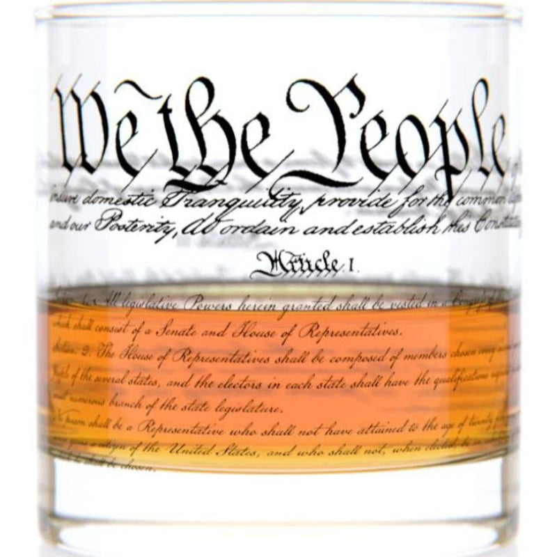 Constitution Rocks Glass