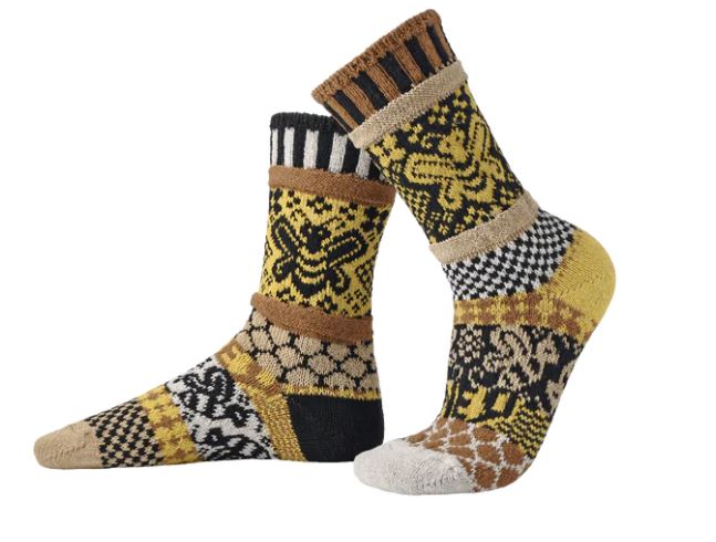 Honey Bee Crew Socks