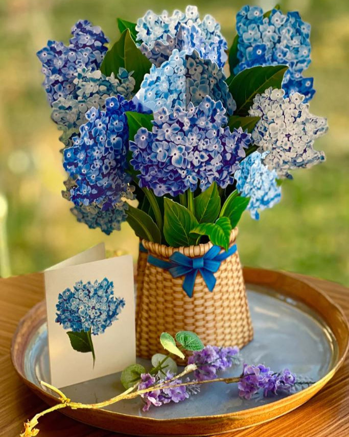 Hydrangeas Pop-up Greeting Card