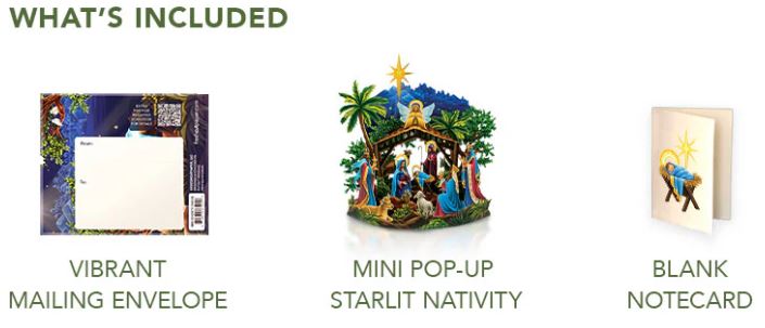 Mini Nativity Scene Pop-Up Card