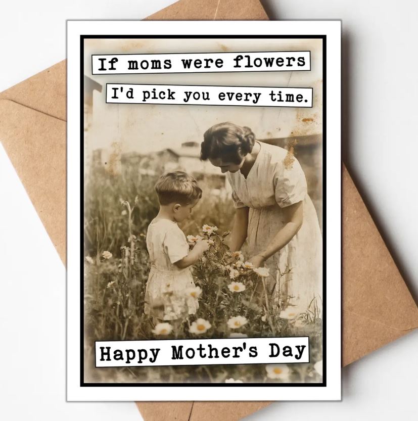 Mom Flowers Card