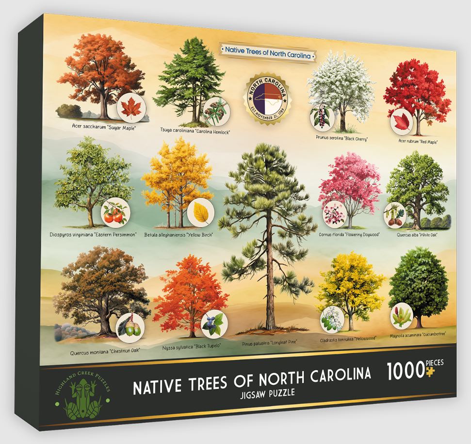 Native Trees of NC 1000 pc Puzzle