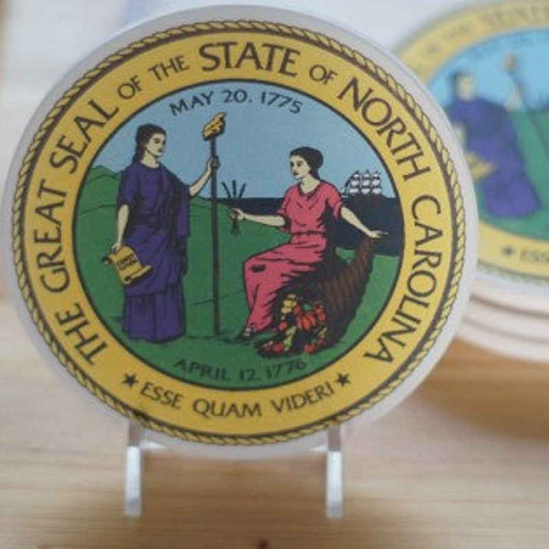 NC Great Seal Coaster Set of 4