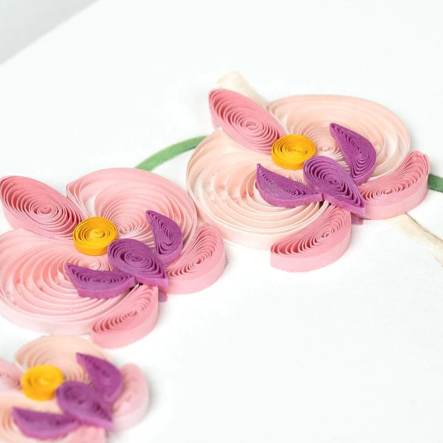 Orchid Quilling Card
