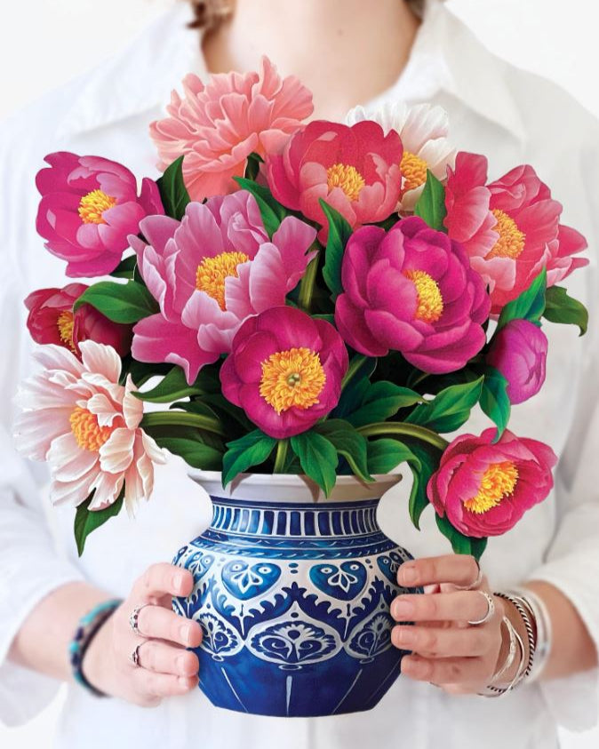 Peony Paradise Pop Up Card