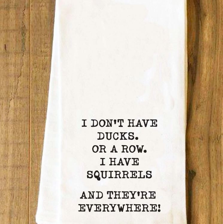 Squirrels Tea Towel