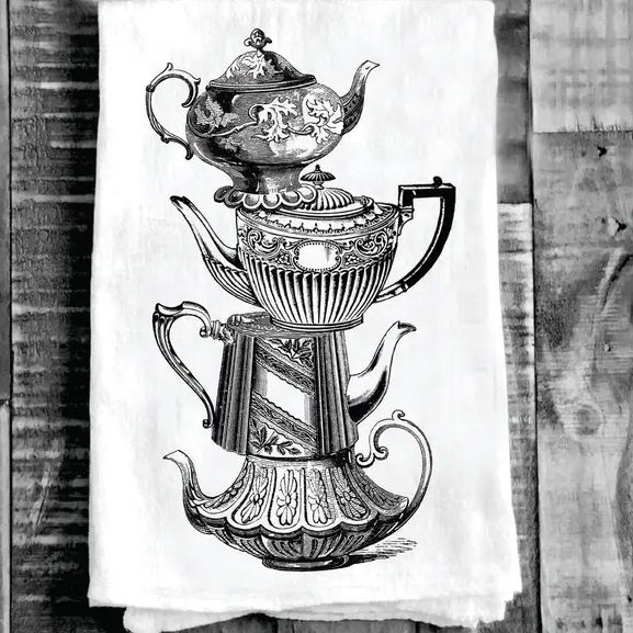 Tea Pot Cotton Towel