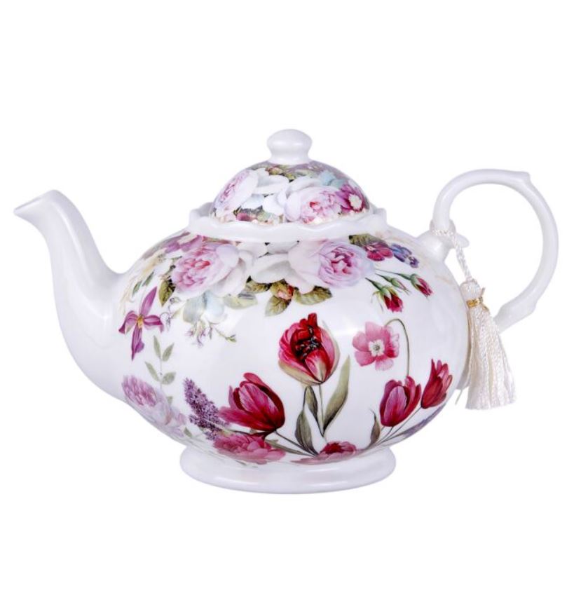 Tulip Bone China Teapot