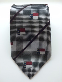 Silver NC Flag Tie,9011