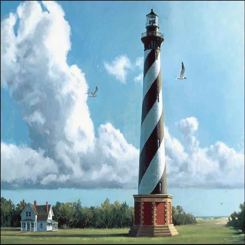 New Morning Cape Hatteras Lighthouse Puzzle 550 pc.,10517