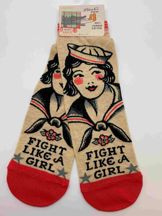 Fight Like A Girl Ankle Socks