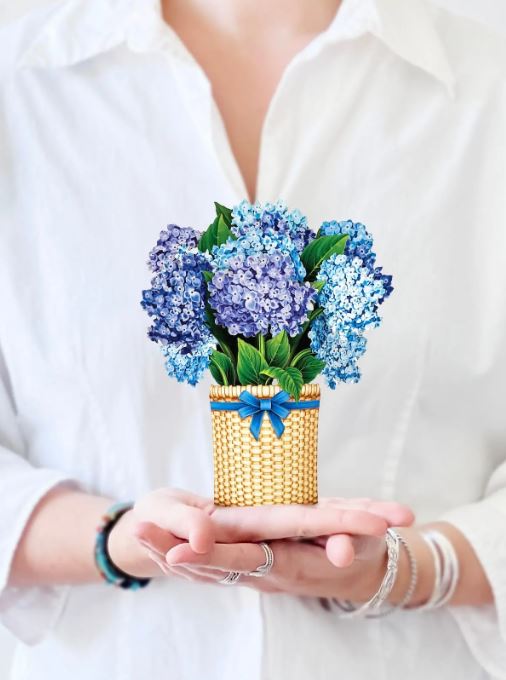 Mini Hydrangeas Pop-up Card