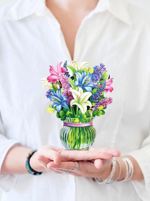 Mini Lilies & Lupines Pop-up Card
