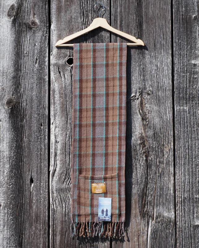 Mackenzie Tartan Outlander Merino Wool Pocket Scarf