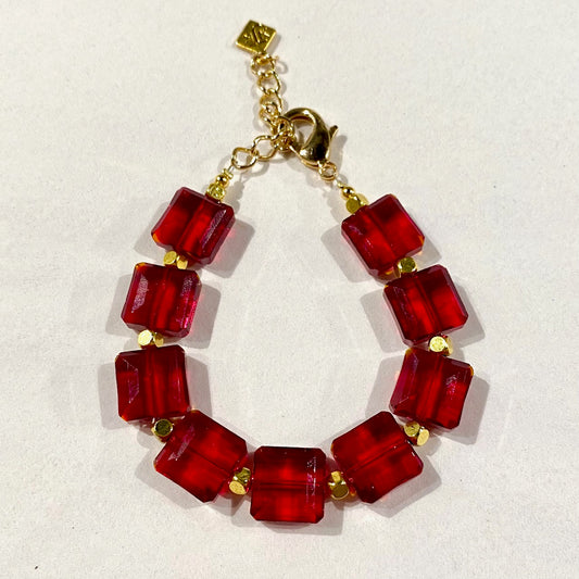 Radiant Red Crystal Bracelet