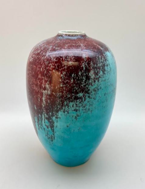 Sm. Egg Vase/Chinese Blue Glaze