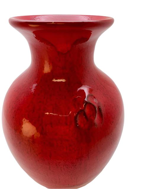 Small Dogwood Red Vase