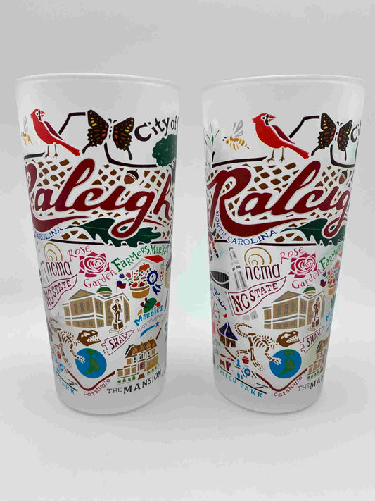 Set 2/Raleigh Souvenir Glasses