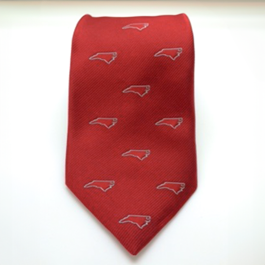 Red NC Outline Tie