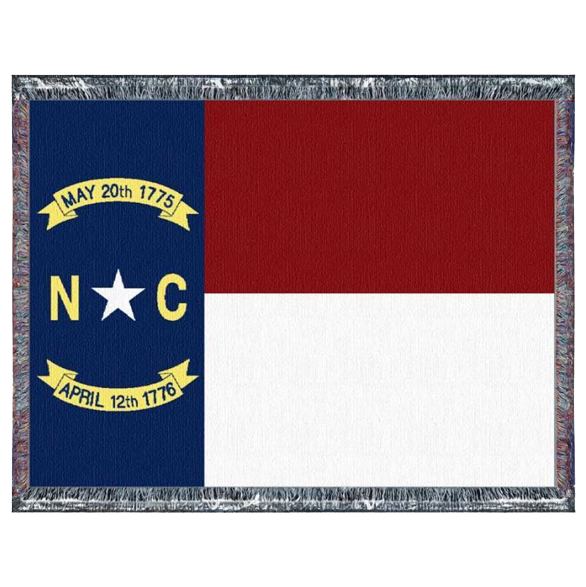 N.C. Flag Tapestry Throw