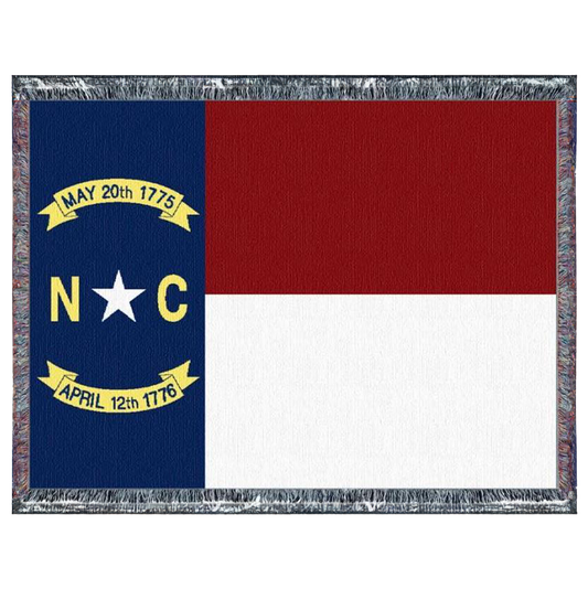 N.C. Flag Tapestry Throw