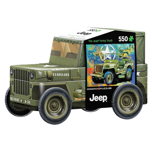 Military Jeep Tin 550pc Puzzle