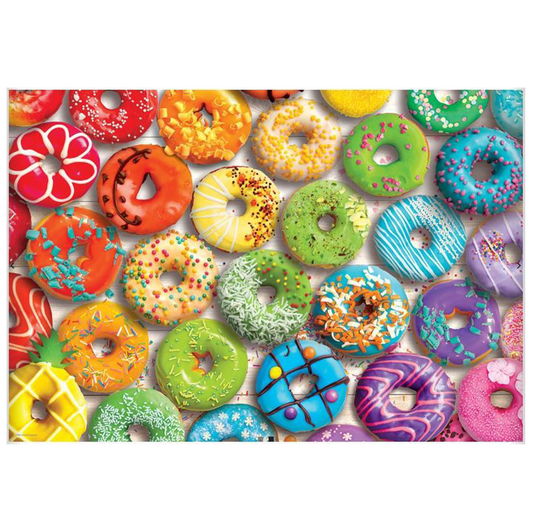 Donut Rainbow Shaped Tin 550pc Puzzle