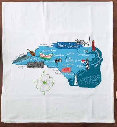 North Carolina Hello Dishtowel