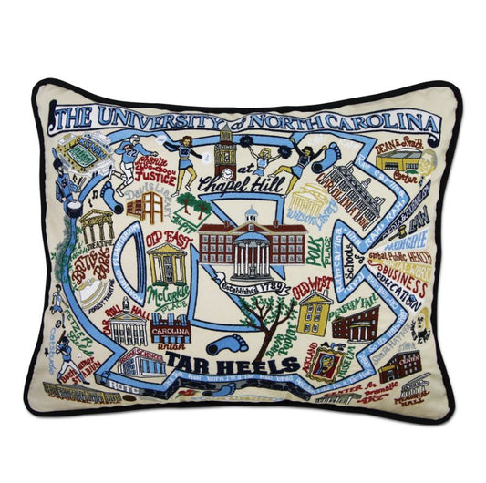 UNC Embroidered Pillow