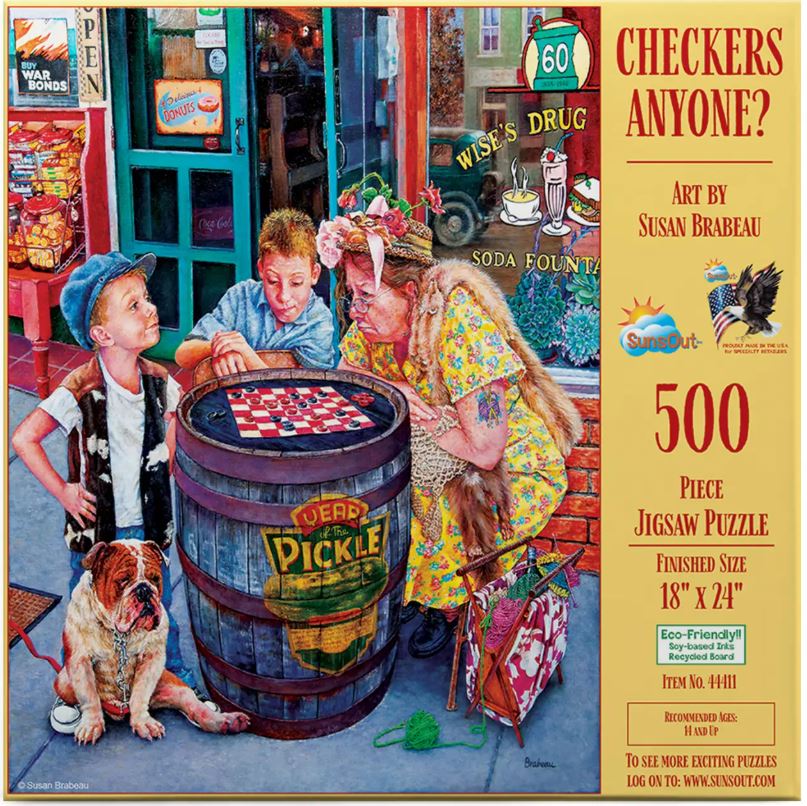 Checkers Anyone? 500 pc. Puzzle