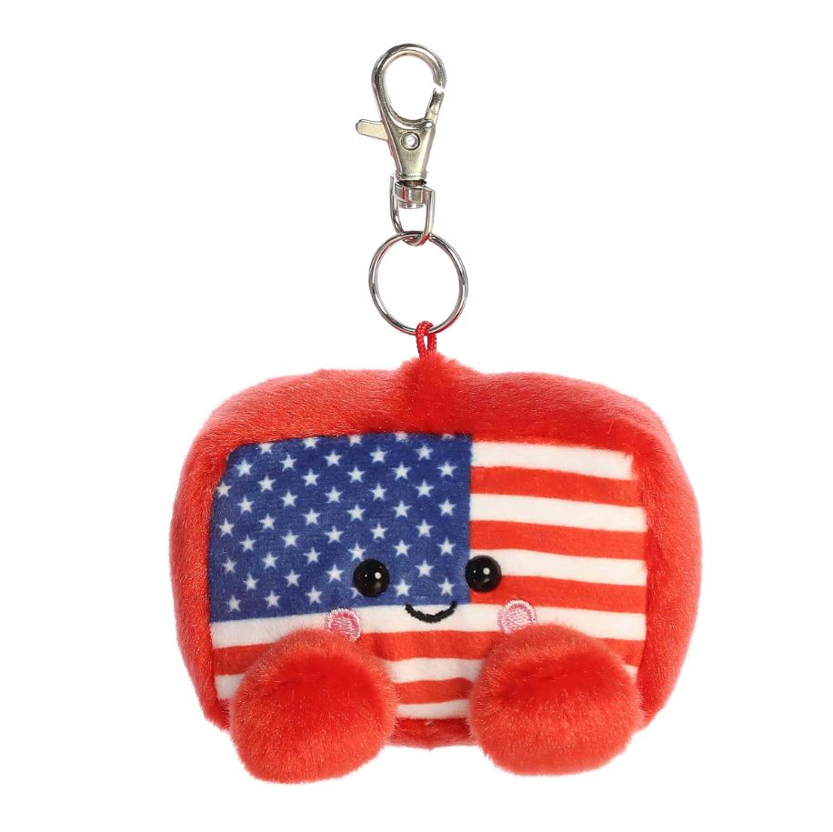 Clip On American Flag Plush