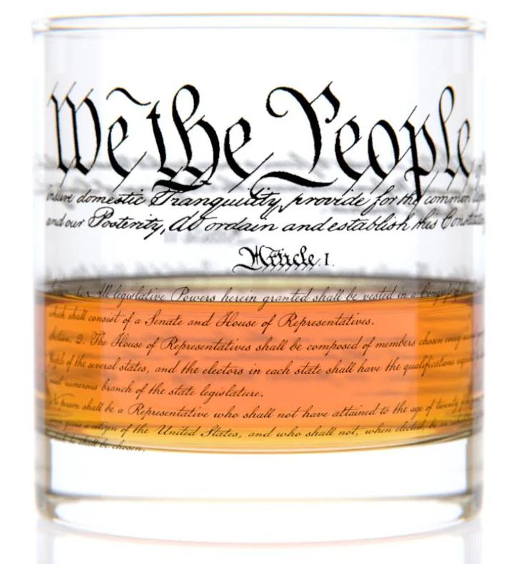 Constitution Rocks Glass