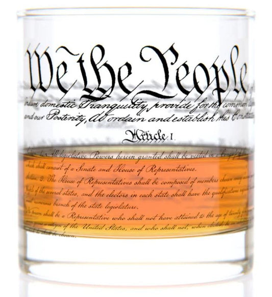 Constitution Rocks Glass