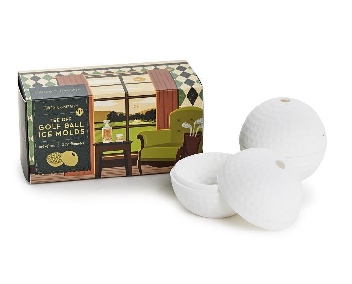 Golf Ball Ice Molds Set of 2