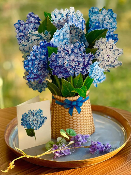 Hydrangeas Pop-up Greeting Card