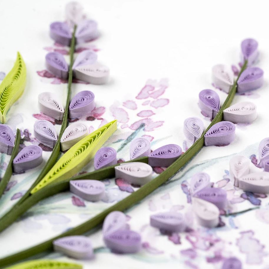 Lavender Bunch Quilling Card