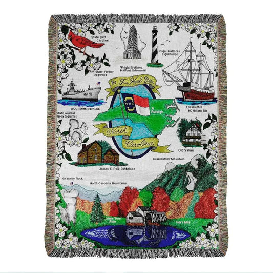 NC Tapestry Throw 50"x60"