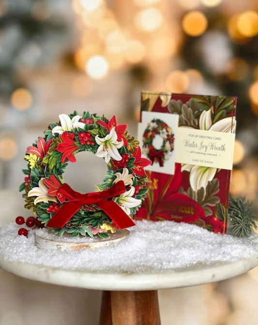 Mini Winter Joy Wreath Pop-Up Card