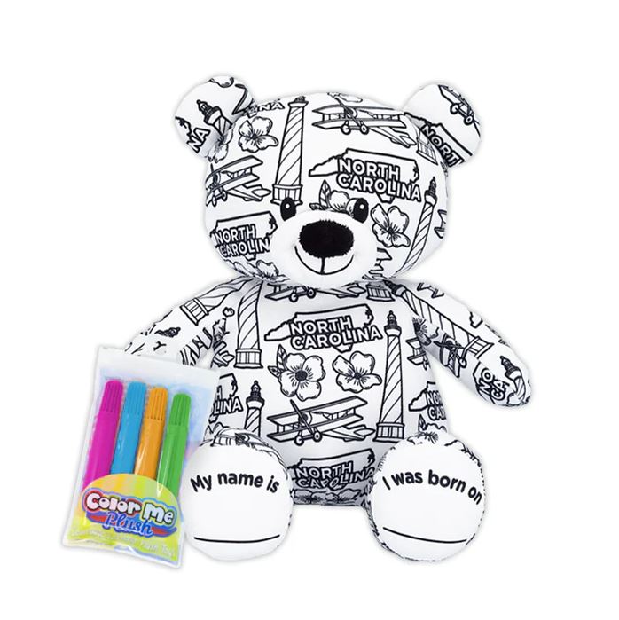 NC Color Me Plush Bear